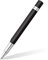 STAEDTLER TRX 412TRX9M-9ST Tintenroller (ergonomische Dreikantform, samtweiche Aluminium-Oberfläche, Aufsteckkappe mit Metallclip, Tintenroller Refill, Strichstärke M, Schreibfarbe: schwarz) schwarz