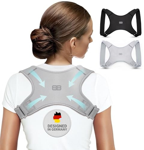 Back Bodyguard Posture Corrector, Innovative Straight Backrest for Upright Posture, Posture Corrector, Straight Back, Gray, L