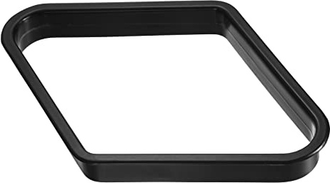 PATIKIL 9-Ball Diamond Rack, Plastic Snooker Billiard Pool Table Ball Holder Positioning Racks for 2-1/4 Pool Balls, Black