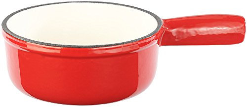 Rosenstein & Söhne Zubehör zu Käsefondue-Set Gusseisen: Käsefondue-Topf aus Gusseisen, 16 cm (refurbished) (Topf induktionsfähig, Gusstopf, Weihnachten)
