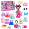 Just Play Disney Junior Minnie Mouse Fabulous Fashion Collection Gliederpuppe und Zubehör, 25-teilig, Kinderspielzeug ab 3 Jahren