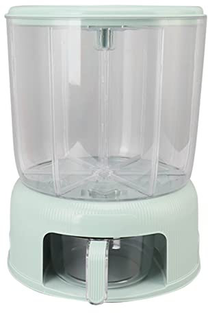Sunicon Distributeur de grains, seau à riz multi-grilles de grande capacité en matériau de qualité alimentaire, rotation à 360 °, sortie de riz en un clic (Suniconj1Y-12)