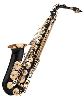 Professionell Saxofon Eb Altsaxofon Mässing Lack Guld 82 Tangenter Träblåsinstrument