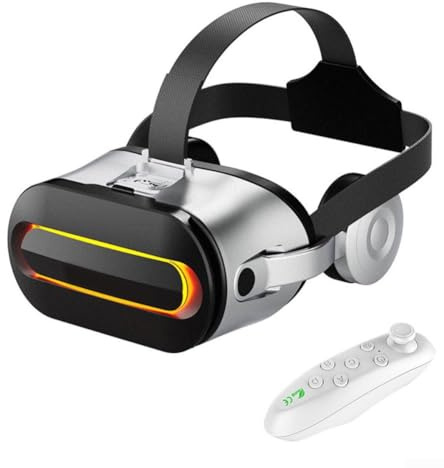 3D VR-headset, ergonomisk ABS-konstruktion för iOS för Android smartphone 3D VR-glasögon med bred kompatibilitet för spel och filmer (vit)