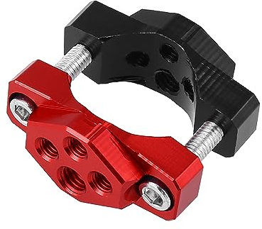 Motoforti 17 a 32mm Manillar Abrazadera para Motocicleta Sportbike Negro Rojo