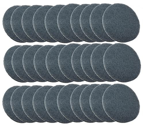 30PCS 3 inch Scrubber Pads Headlight Restoration Kit VÉZAAR Scouring Pad Hook and Loop Car Hub Cleaning Auto Painting Polishing Sanding Discs 600 to 800 Grit