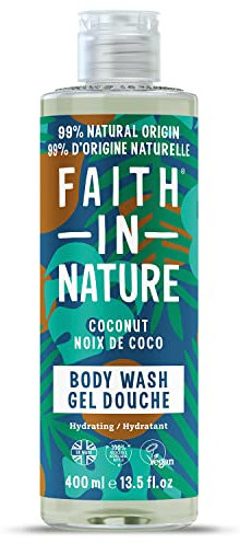 Faith in Nature Bagnodoccia Naturale al Cocco, Idratante, Vegano e Non Testato su Animali, Senza SLS e Parabeni, 400 ml
