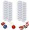 VEGCOO 20er Set Snack Pack Container mit Deckel, Doppelfach Frischhaltedosen klein, Mini Snackbox wiederverwendbar & dicht, Plastikbecher für Snacks, Sauce, Dip, Gewürze, Feinkostbecher mit Deckel