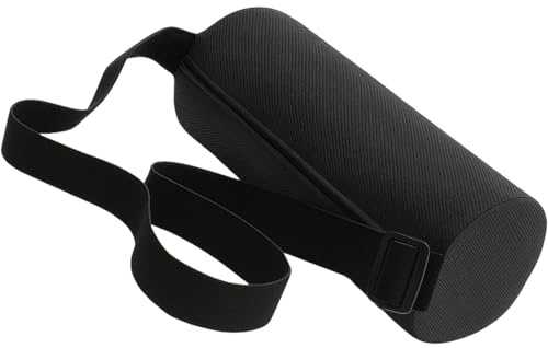 DtgEcd Lumbar Roll, Neo Cushion Lumbar Support Pillow for Car and Office, Memory Foam Lower Back Support Cushion for Posture Correction and Pain Relief, 28x12cm, Black