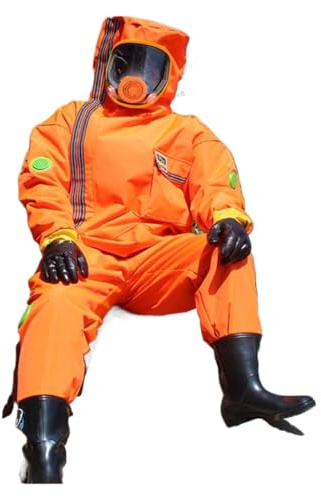 traje de apicultor, Ropa for avispas, conjunto completo grueso antiabejas, traje antiavispas transpirable con ventilador, equipo for cultor, herramientas(Oranje,12V fan L)