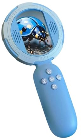 Bambini Strumento di Esplorazione 2 Pollice Schermo a Colori Lente di ingrandimento Digitale Set Con Luminosità Regolabile Per Scoperta Esplorazione Microscopio Portatile Portatile Per I Bambini