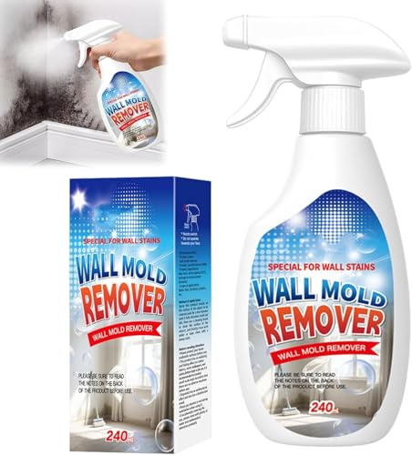 Highly Effective Removal Spray, 8.12 fl.oz Wall Cleaner Spray, Dust and Stain Remover, Multi-Surface Cleaning Solution, for Wood, Tile, Fabric, Bathrooms, Kitchens (1, 240ml)
