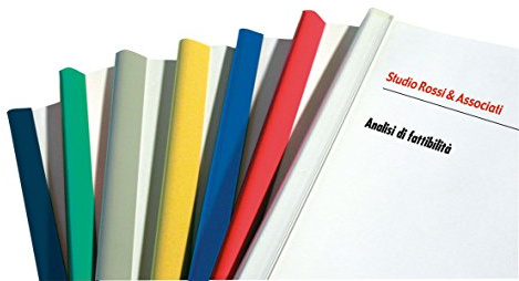 Fellowes D108GI Dorsini Buchbinder, Durchmesser 8 mm, Packung mit 50 Stück, Gelb