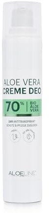 Aloe Vera Creme Deo - Antitranspirant - enthält 70% Bio Aloe Vera & Allantoin - Schutz & Pflege für die Haut - Damen & Herren Deo - langanhaltende Frische - VEGAN / 1er Pack (1 x 50 ml)