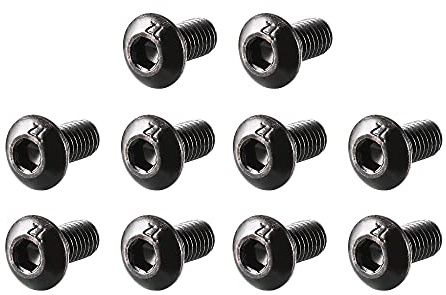 uxcell M3x6mm Thread Button Head Hex Socket Cap Screw Bolt 100pcs