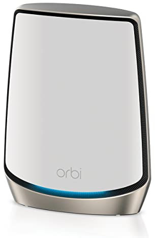 NETGEAR Orbi Tri-band WiFi 6 Mesh Add-on Satellite (RBS860) - Works with Orbi RBR860S and RBK863S, Adds Coverage Up to 2,700 sq. ft., AX6000 (6Gbps)