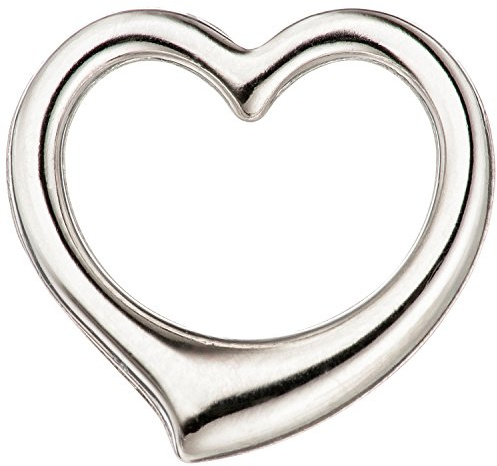 Jobo Damen-Anhänger Herz Schwingherz aus 14 Karat 585 Weißgold