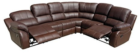 Mapo Möbel Voll-Leder Bettsofa Schlafsofa Relaxsofa Ecksofa Fernsehsessel C5129-377
