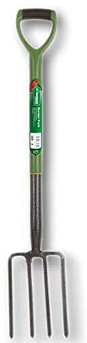 Steele Garden Tools Spade Border Shovels Gardening Home Landscape High Sand Dirt Soil Farming Harvesting (Border Fork)