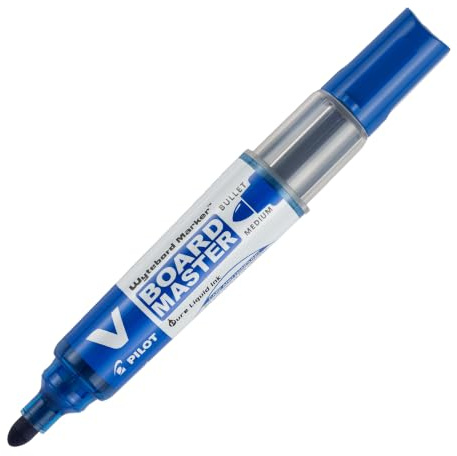 Pilot - V-Board Master- Rotulador de pizarra - Marcador - Azul - Begreen - Punta Conica Media - (Caja 10 unidades)