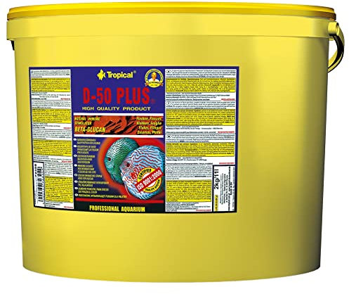 Tropical D-50 Plus Farbförderndes Flockenfutter für Diskusfische, 1er Pack (1 x 11 l)