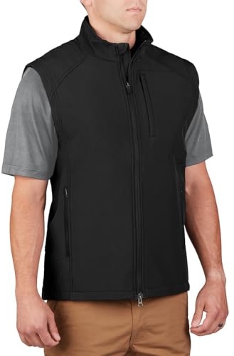 Propper Men's Icon Softshell Vest, Black, Large