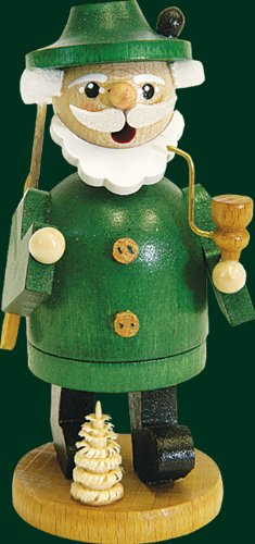 Rudolphs Schatzkiste Smoking figure Christmas original smoking man forester 11cm Erzgebirge NEW
