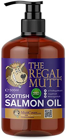 The Regal Mutt - Scottish Salmon Oil For Dogs, Cats, Horses, Ferrets & Pets (500 ml)