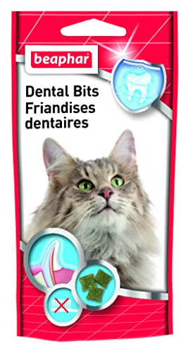 BEAPHAR – Dents Saines, friandises dentaires à la Chlorophylle pour Chat – Procure Une haleine fraîche – À Usage Quotidien – Délicieuses friandises Quotidiennes – Sachet refermable – 35g