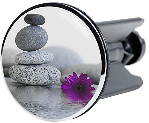 Sanilo Wash Basin Plug, Wide Choice of Beautiful Sink Plugs, Easy to Insert into the Wash Basin (Energy Stones)