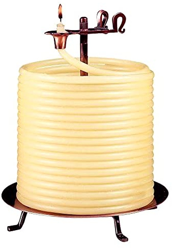 Candle by the Hour 20561B 144-Hour Candle, Eco-friendly Natural Beeswax with Cotton Wick,Yellow