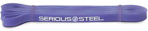 SERIOUS STEEL FITNESS Assisted 41 Pull-Up Band, Resistance & Stretching, Powerlifting & Pull-ups (#1 Purple - Single Band)