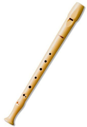 FLAUTA DULCE SOPRANO - Hohner (9509) (Plastico) (Digitacion barroca) 1 pieza (Funda verde)