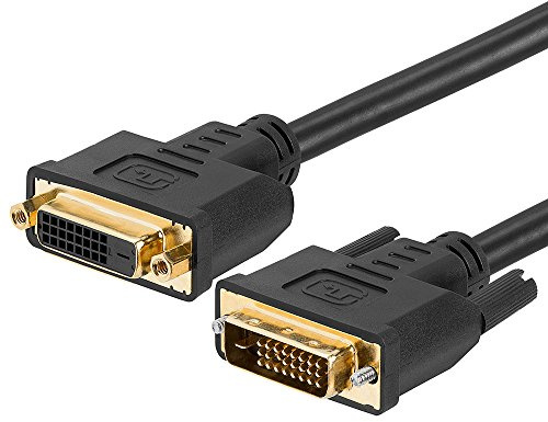Cmple - Dual Link DVI-D Extension Cable DVI Cord Extender HDTV Male to Female Monitor Cable -10 Feet