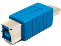 System-S – Cavo USB a 3.0 Adattatore USB a (Maschio) a USB B (Femmina), Colore: Blu