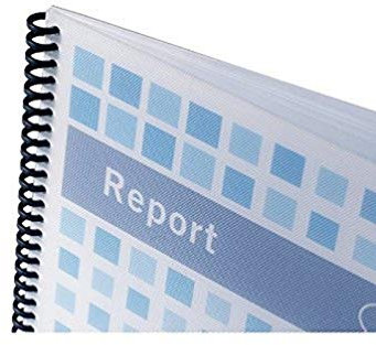 GBC PolyTechno Bindedeckel Polypropylen 700 Mikron A4 50 Stück Ice White