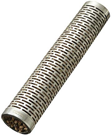 A-MAZE-N AMNTS12 Oval Pellet Tube Smoker, Hot or Cold Smoking, 12 Inch, Stainless