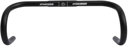 UPANBIKE Drop Bar Manillar doblado Aleación de aluminio 25.4 mm para bicicleta de carretera de engranaje fijo
