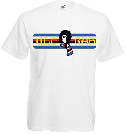 Settantallora T-Shirt Uomo Doria Terrace Style | Maglietta in Cotone Nera a Manica Corta Stile Curva | Idea Regalo per Tifosi Sampdoria e Amanti del Look Inglese da Gradinata (L)