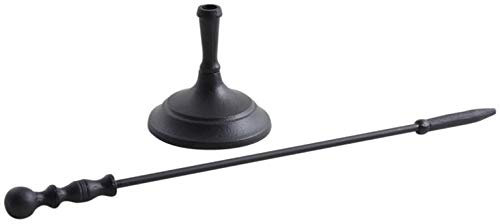 AUBRY GASPARD Tisonnier en métal Noir avec Support