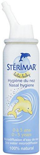 Stérimar Sterimar Baby Spray Nasal Agua de Mar 100% Natural, Microdifusión para Limpiar y Desobstruir la Nariz - 50 ml