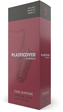 D'Addario RRP05TSX250 Confezione da 5 ance Rico Plasticover per sassofono tenore, durezza 2,5