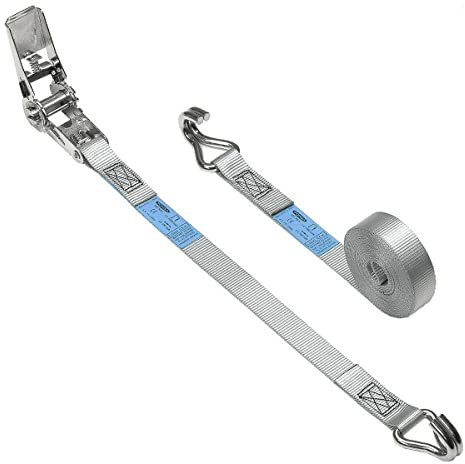 PONSA INOX25GC - Ändlös spännband med spärr i rostfritt stål. Spännband 5M-25 mm (2 delar) med stängd krok. Motstånd 800 kg – 1600 kg (i slinga)