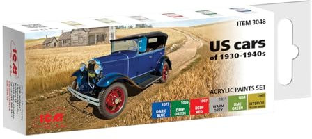 ICM Paint Set - US Cars of 1930-1940's