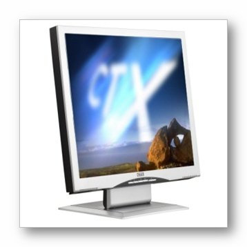 CTX S966A 19 LCD Monitor, 16ms, Audio, Silver & Black