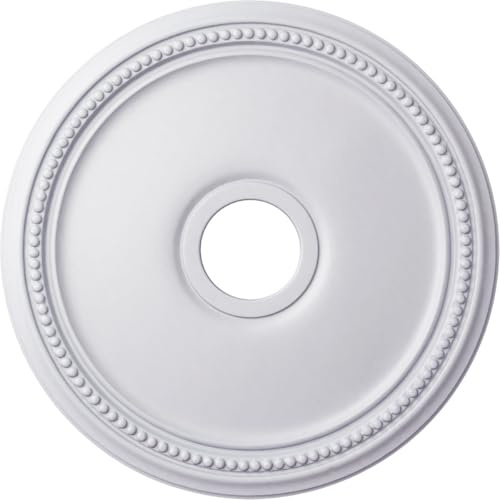 Ekena Millwork CM18DI Diane Ceiling Medallion, 18OD x 3 5/8ID x 1 1/8P (Fits Canopies up to 5 3/8), Factory Primed