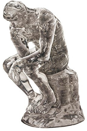 Crystal 3D Standing Jigsaw Puzzle - The Thinker 43 pcs Pieces Le Penseur Auguste Rodin Statue House Home Decor Beverly by Beverly