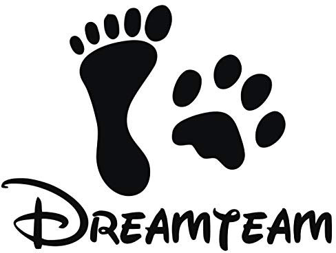 kleb-Drauf | Dreamteam | Verschiedene Größen und Farben | Autoaufkleber Autosticker Decal Aufkleber Sticker | Auto Car Motorrad Fahrrad Roller Bike | Deko Tuning Stickerbomb Styling Wrapping