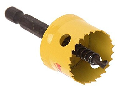 Starrett HSS Bi-Metal Hole Saw - CSC35 Cordless Smooth Cutting Hole Saw - For Wood Plastics Steel Various Materials - 35mm