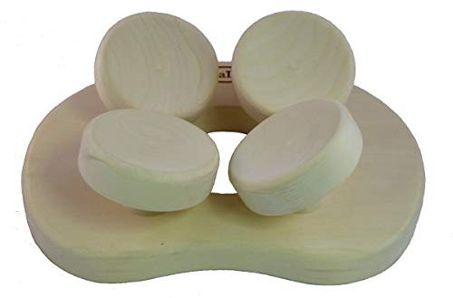 HaLu BV Sauna-Kopfstütze ergonomisch, Espe naturbelassen